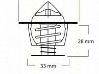 Termostat lichid racire OPEL ASTRA G hatchback F48 F08 TRISCAN 86202291