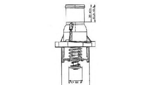 Termostat, lichid racire OPEL ASTRA H GTC ( L