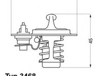 Termostat,lichid racire OPEL CORSA B (73, 78, 79) (1993 - 2002) WAHLER 3468.88D piesa NOUA