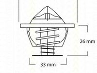 Termostat lichid racire OPEL OMEGA B 25 26 27 TRISCAN 86206382