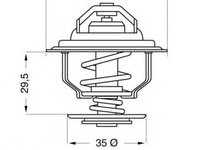 Termostat,lichid racire OPEL REKORD D, OPEL COMMODORE C combi (61), OPEL REKORD E combi (61_, 66_, 67_) - WAHLER 4255.92D