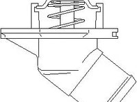 Termostat,lichid racire OPEL VITA B (73_, 78_, 79_), OPEL ASTRA G hatchback (F48_, F08_), OPEL ASTRA G combi (F35_) - TOPRAN 205 727