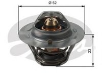 Termostat,lichid racire ROVER 100 / METRO (XP), ROVER 100 Cabriolet (XP), ROVER 200 (XH) - GATES TH14088G1