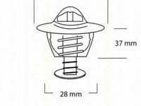 Termostat,lichid racire ROVER 200 (XH), ROVER 200 hatchback (XW), ROVER CABRIOLET (XW) - TRISCAN 8620 5088