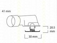 Termostat,lichid racire SAAB 900 Mk II Cabriolet, SAAB 900 Mk II, SAAB 9000 hatchback - TRISCAN 8620 9292