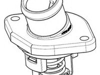 Termostat lichid racire SEAT AROSA 6H WAHLER WH 410989.87D