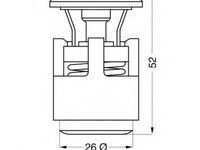 Termostat,lichid racire SEAT CORDOBA limuzina (6K1, 6K2), VW POLO (6N1), VW GOLF Mk III (1H1) - WAHLER 3143.87D