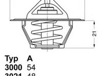 Termostat lichid racire SEAT LEON 1P1 WAHLER WH 3141.87D