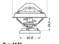 Termostat,lichid racire SSANGYONG RODIUS (2005 - 2016) WAHLER 4176.85D piesa NOUA