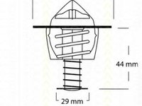 Termostat lichid racire TOYOTA AVENSIS VERSO CLM2 ACM2 TRISCAN 862013688