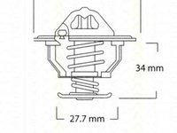 Termostat lichid racire TOYOTA AVENSIS VERSO CLM2 ACM2 TRISCAN 86208082