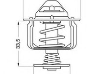 Termostat,lichid racire TOYOTA COROLLA hatchback (_E10_), TOYOTA COROLLA limuzina (_E8_), TOYOTA COROLLA limuzina (_E9_) - WAHLER 4103.82D