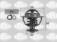 Termostat lichid racire TOYOTA COROLLA Verso ZER ZZE12 R1 SASIC 9000737