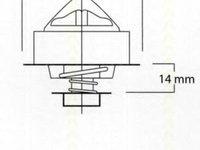 Termostat,lichid racire VOLVO 340-360 limuzina (344), VOLVO 340-360 (343, 345) - TRISCAN 8620 1982