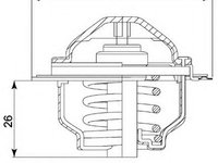 Termostat,lichid racire VW EOS (1F7, 1F8) (2006 - 2020) WAHLER 3472.87D