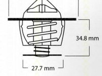 Termostat,lichid racire VW TARO, DAIHATSU FOURTRAK (F7, F8), DAIHATSU CHARMANT limuzina (A) - TRISCAN 8620 1788