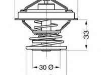 Termostat,lichid racire - WAHLER 4238.92D