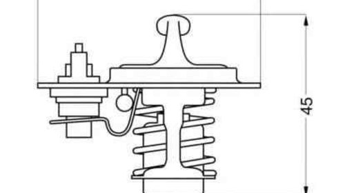 Termostat OPEL KADETT E 39 49 WAHLER 3468.88D