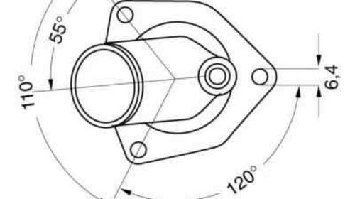 Termostat OPEL VECTRA A 86 87 WAHLER 4164.92D