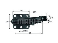 Termostat racire ulei BMW 5 Touring (E61) - OEM - MAHLE ORIGINAL: TO582|TO 5 82 - Cod intern: W02133424 - LIVRARE DIN STOC in 24 ore!!!