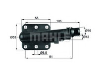 Termostat racire ulei TO 5 82 MAHLE pentru Bmw Seria 7 Bmw Seria 5 Bmw Seria 6