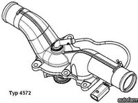 Termostat VW PHAETON 3D Producator WAHLER 4572.105D