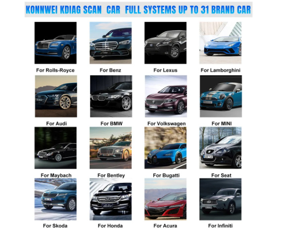 Tester AUTO Bluetooth OBD2 Scanner KONNW