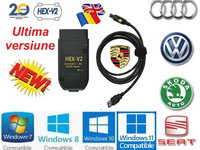 Tester Diagnoza Auto VCDS VAG COM 23.3 HEX CAN V2 meniu lb romana