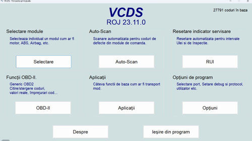 Tester-Interfata VCDS HEX V2 ATMEGA cu SOFT 23.11 Engleza / Romana