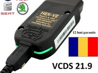 Tester-Interfata VCDS Hex V2 vag-com SOFT 23.3 Ross-Tech Engleza/Romana