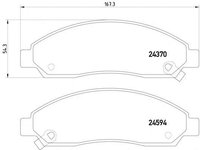 Textar set placute frana fata pt chevrolet colorado,isuzu d-max