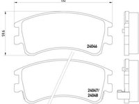 Textar set placute frana fata pt mazda 6