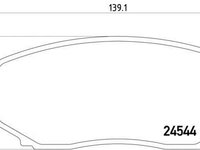 Textar set placute frana fata pt mazda cx-7, cx-9