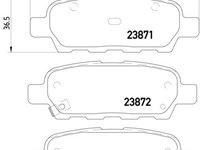 Textar set placute frana spate pt infiniti,nissan,