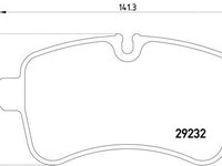 Textar set placute frana spate pt iveco daily 4 si 5