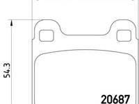 Textar set placute frana spate pt mercedes 190(w201)