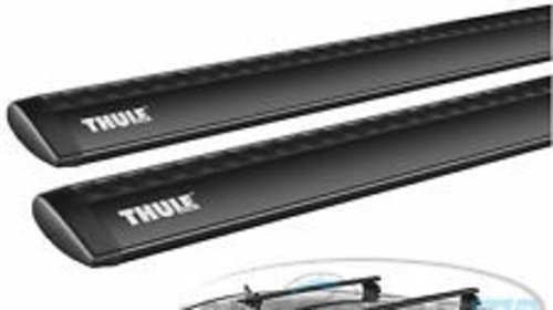 Thule set 2 bare transversale wingbar negre 1