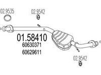 Toba esapament ALFA ROMEO 166 936 MTS 1.5841