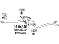 Toba esapament AUDI A6 4B2 C5 MTS 1.5454