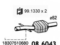 Toba esapament BMW 3 Cabriolet E46 ASSO 086043