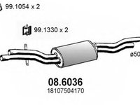 Toba esapament BMW 3 cupe E46 ASSO 086036