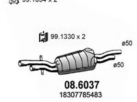 Toba esapament BMW 3 cupe E46 ASSO 086037