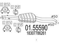 Toba esapament BMW 3 E46 MTS 1.5559