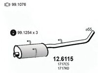 Toba esapament CITROEN JUMPY caroserie BS BT BY BZ ASSO 126115