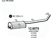 Toba esapament CITROEN JUMPY caroserie BS BT BY BZ ASSO 126078