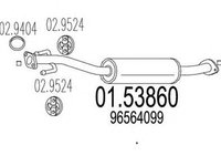 Toba esapament DAEWOO MATIZ KLYA MTS 1.5386