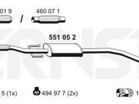 Toba esapament FIAT GRANDE PUNTO 199 ERNST 551052