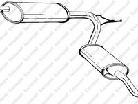 Toba esapament finala 283-581 BOSAL pentru Peugeot Boxer Fiat Ducato CitroEn Jumper CitroEn Relay