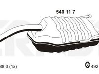 Toba esapament finala ALFA ROMEO 147 937 ERNST 540117