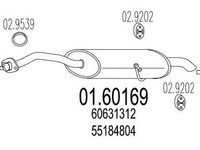 Toba esapament finala ALFA ROMEO 166 936 MTS 1.60169